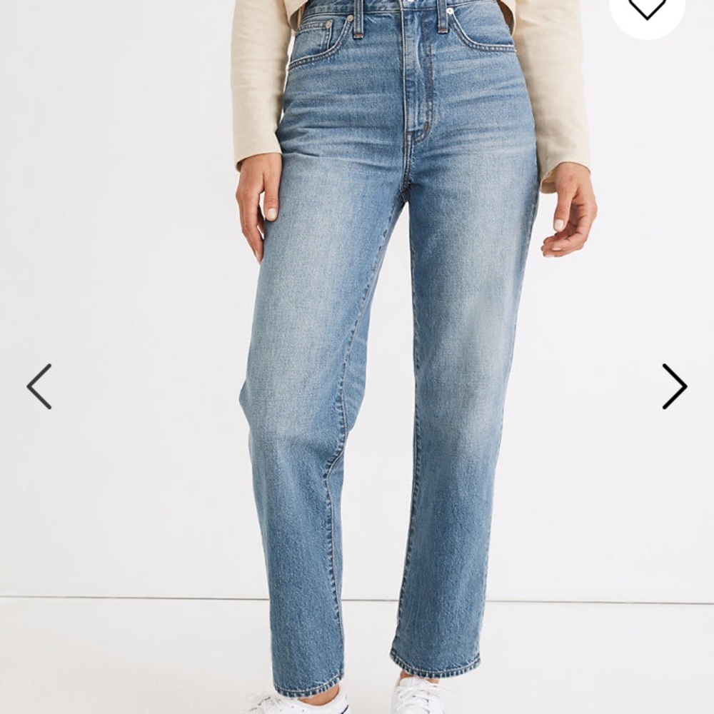 Madewell The Tall Perfect Vintage Straight Jean in Moultrie Wash